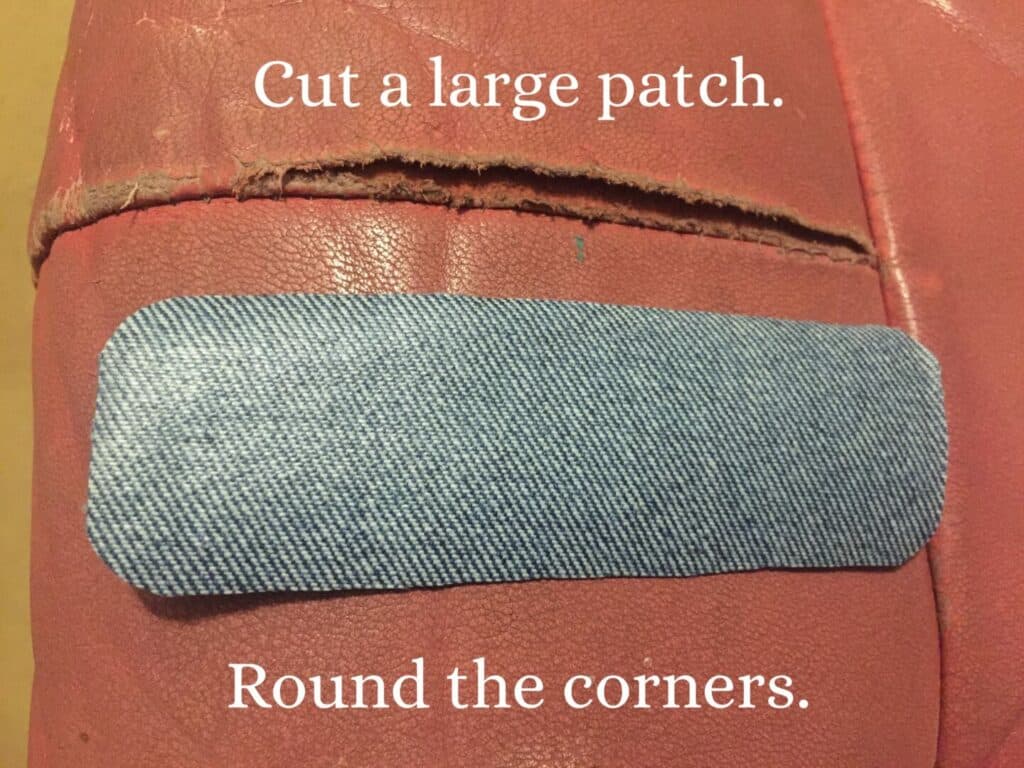 How To Sew & Repair Torn Seam on Leather of Vinyl Upholstery