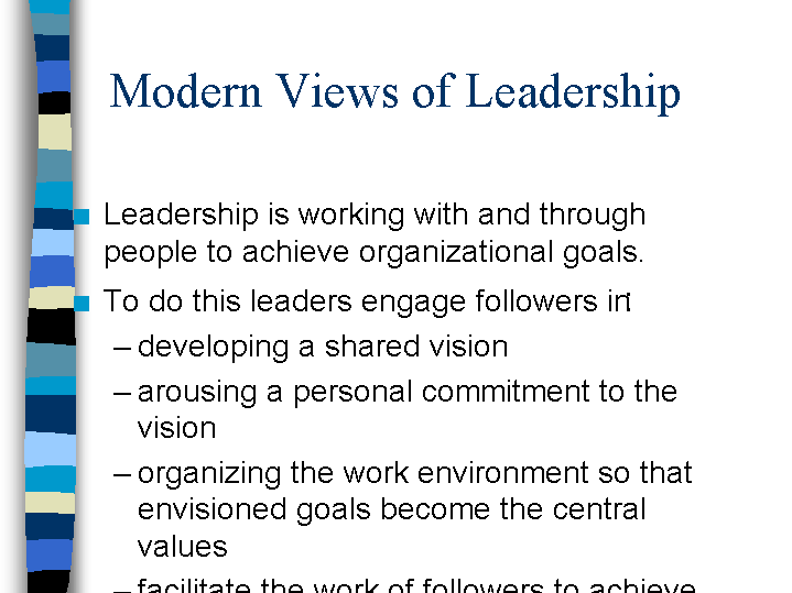 Modern Views of Leadership
