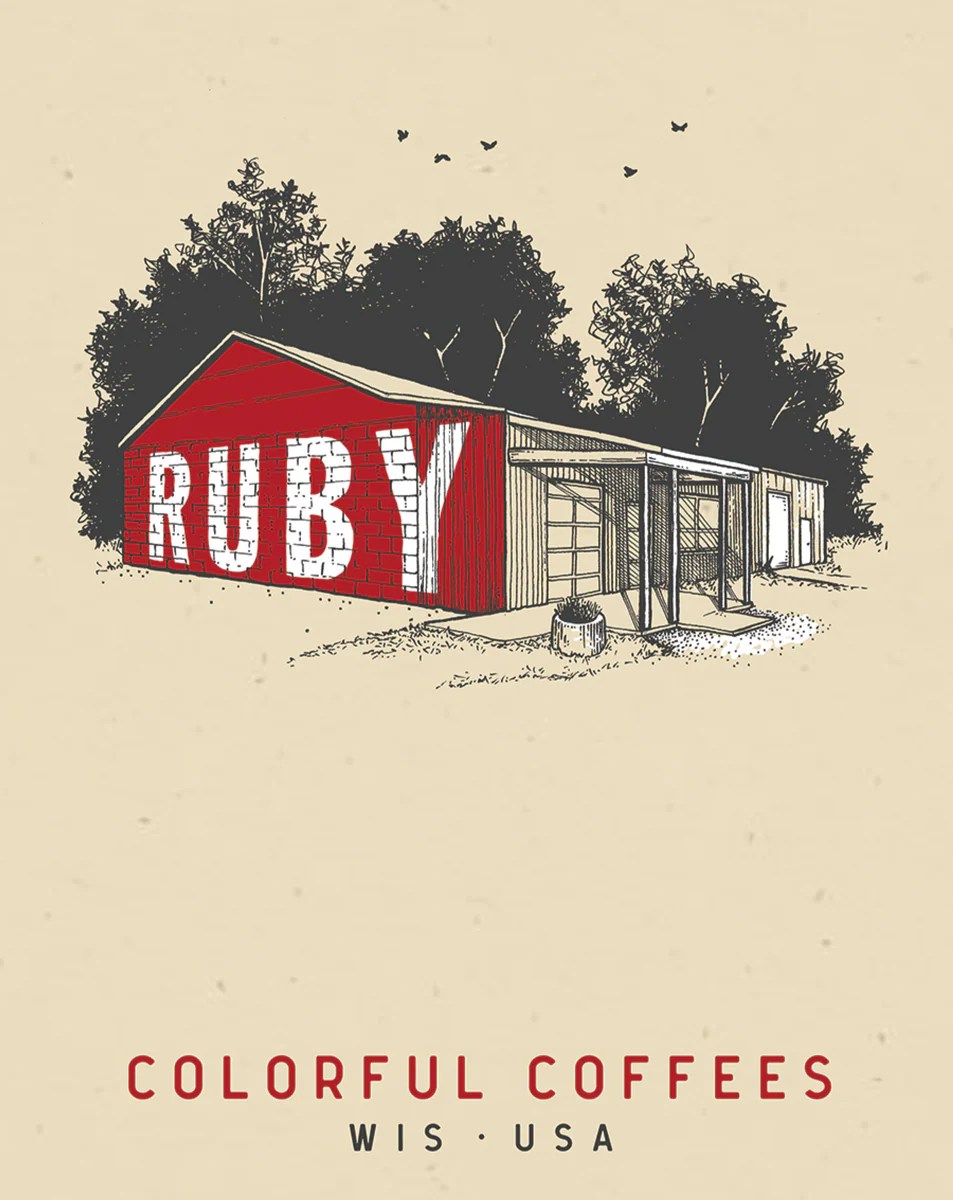 Nelsonville Screenprint Ruby Coffee Roasters