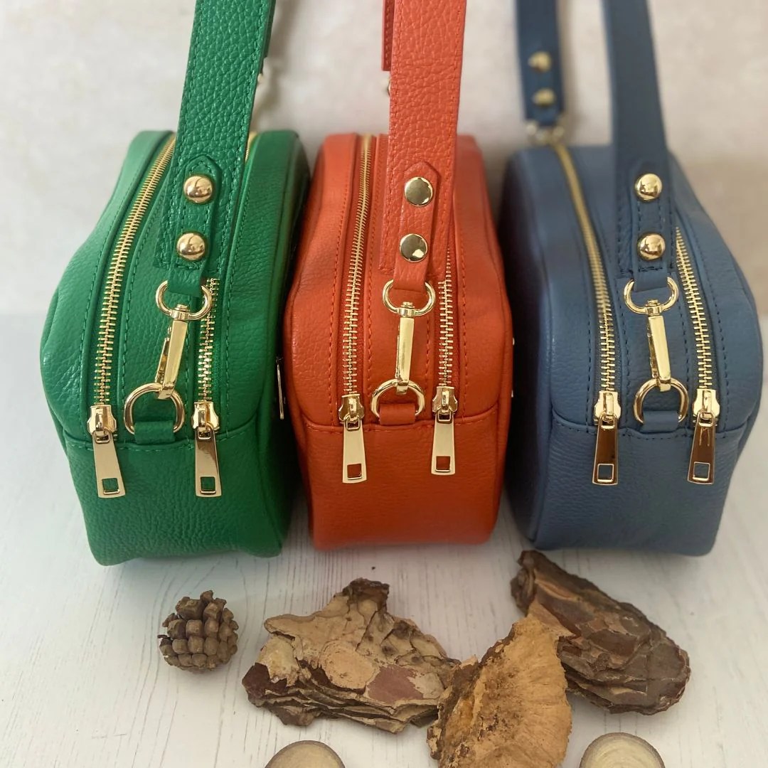 Elsie Double Zipped Leather Crossbody Bag _RubyFriday