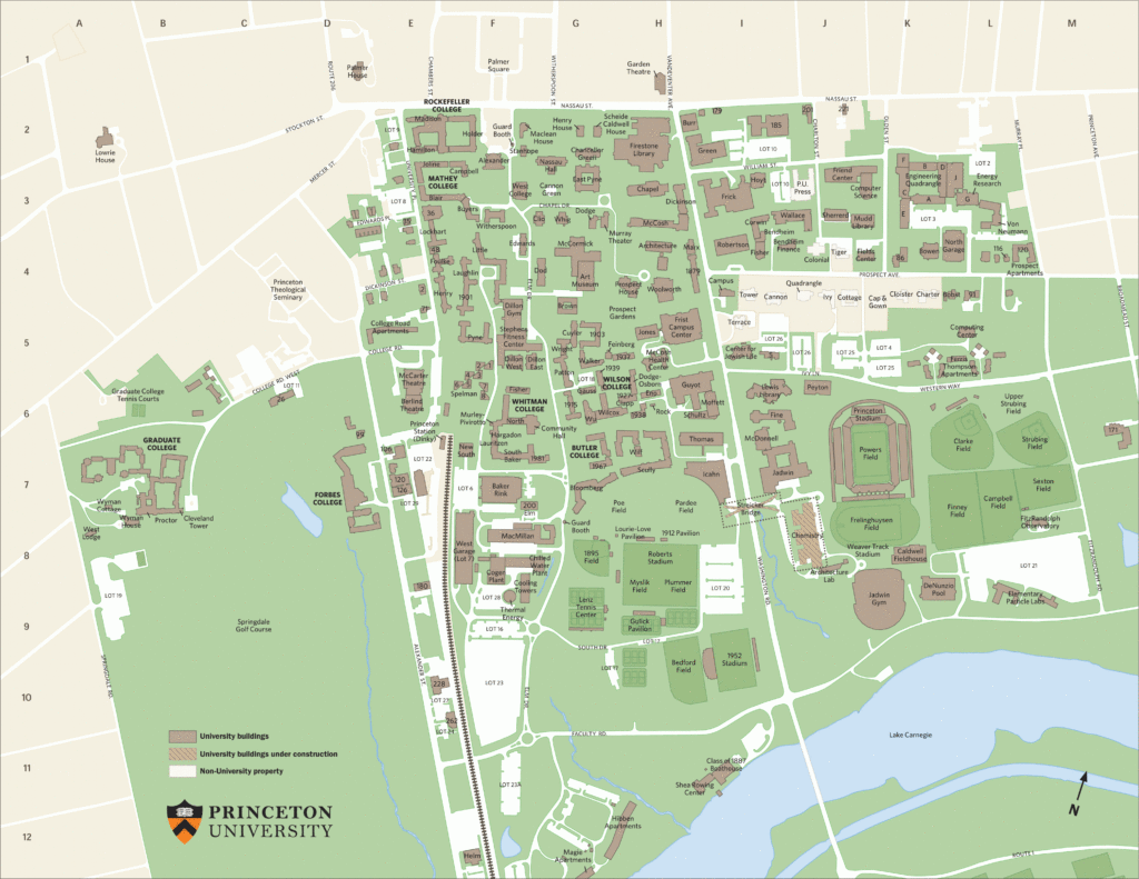 30 Princeton University Campus Map Maps Database Source Ruby
