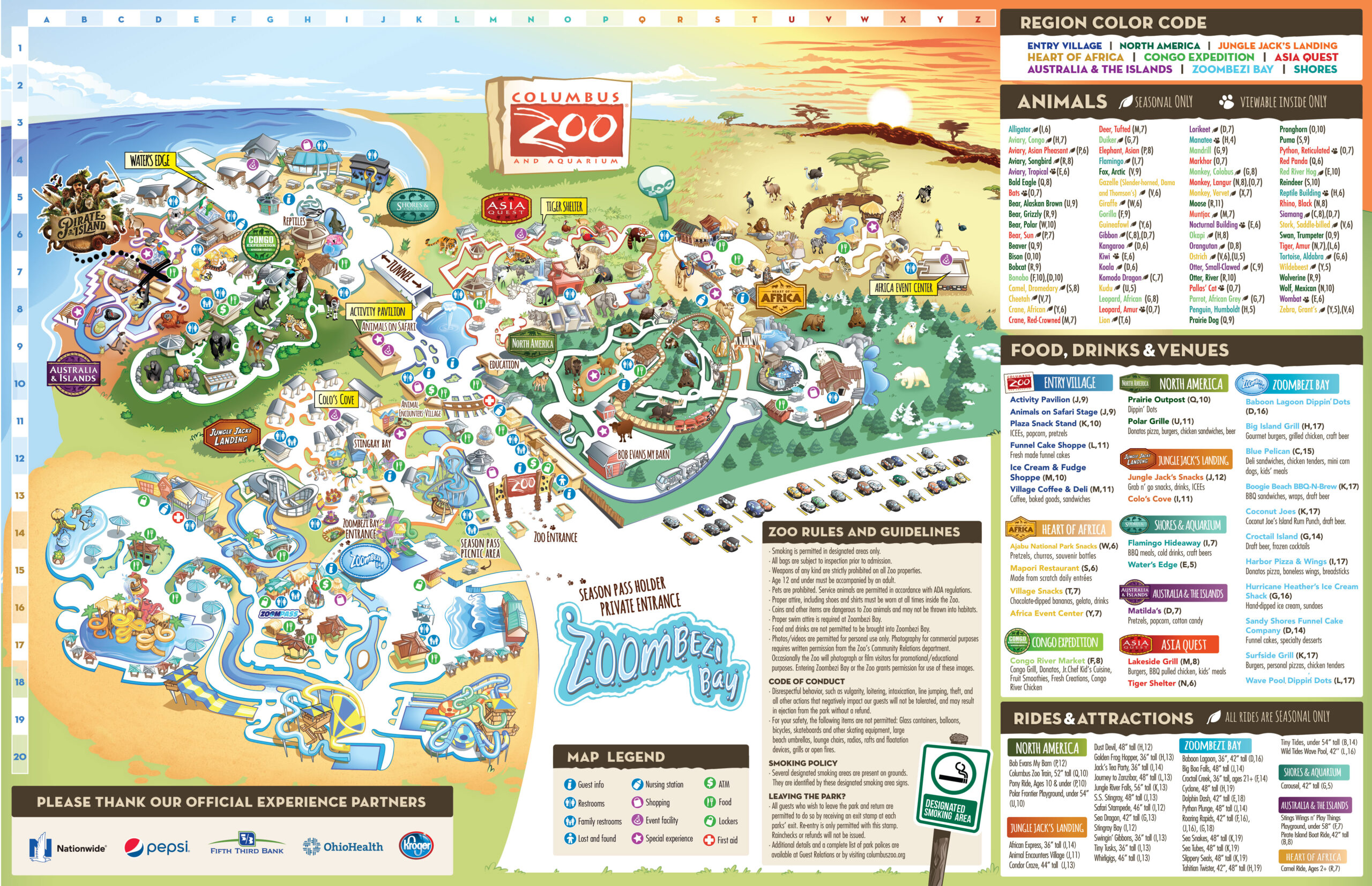 Printable Columbus Zoo Map Ruby Printable Map