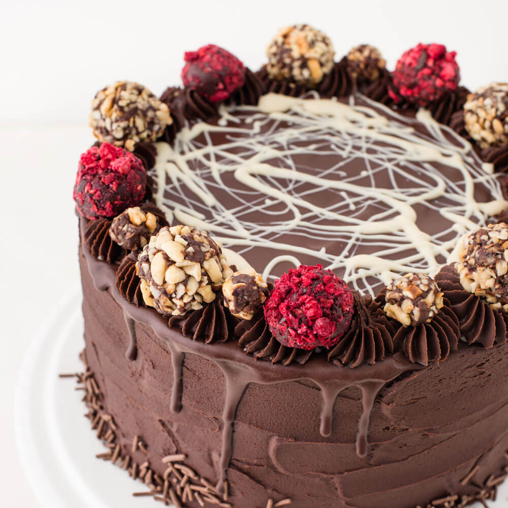 Ruby's of London Vegan Chocolate Cake Available Gluten Free