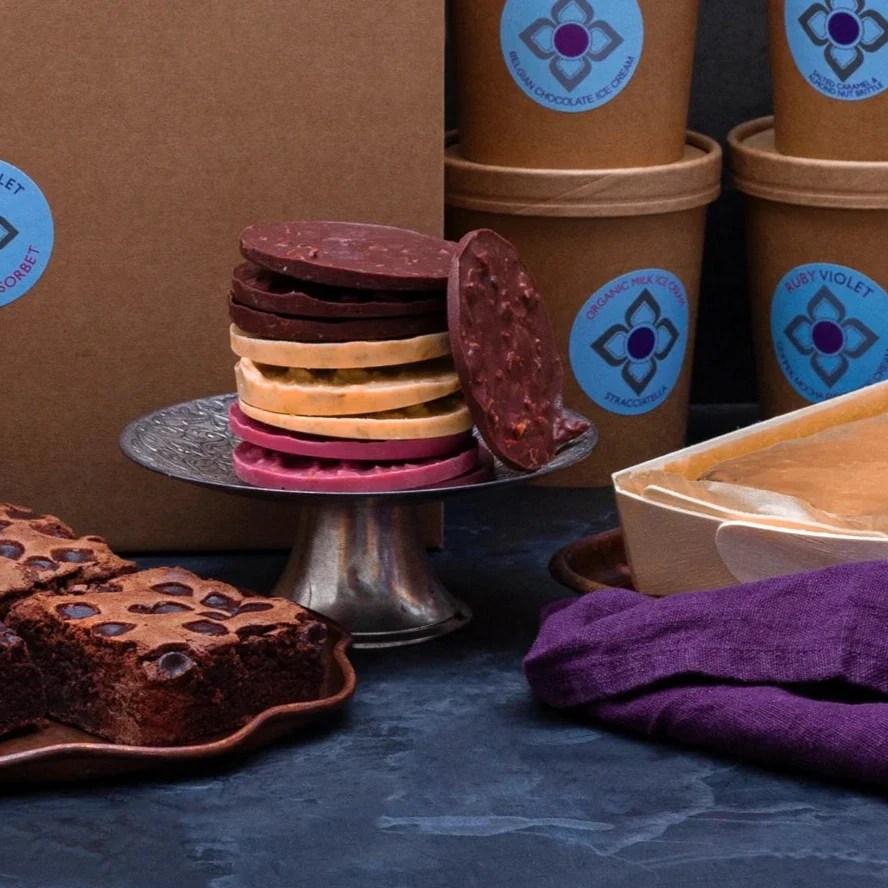 Ice Cream Hamper Ruby Violet Ice Cream and Sorbet Ruby Violet Ice