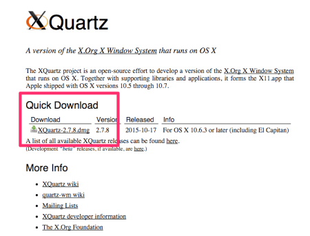 Download xquartz for mac os x