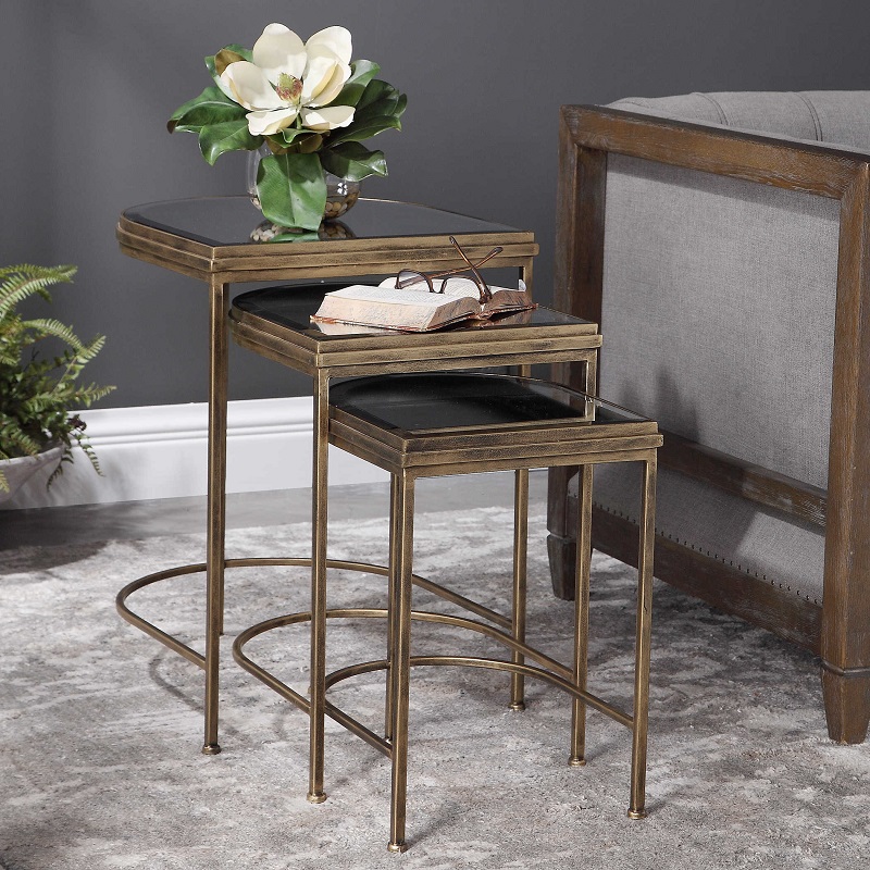 24908 Uttermost 3pc India Nesting Tables Rudd Furniture