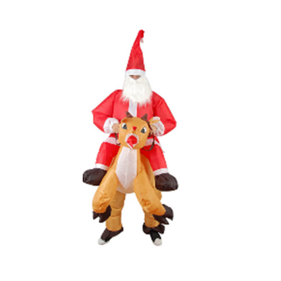 Inflatable Santa /Reindeer Costume Rudolph's Christmas