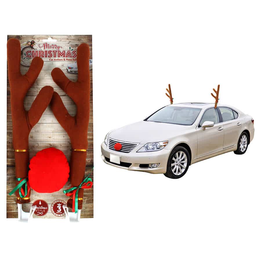 Car Reindeer Antlers & Nose Rudolph's Christmas