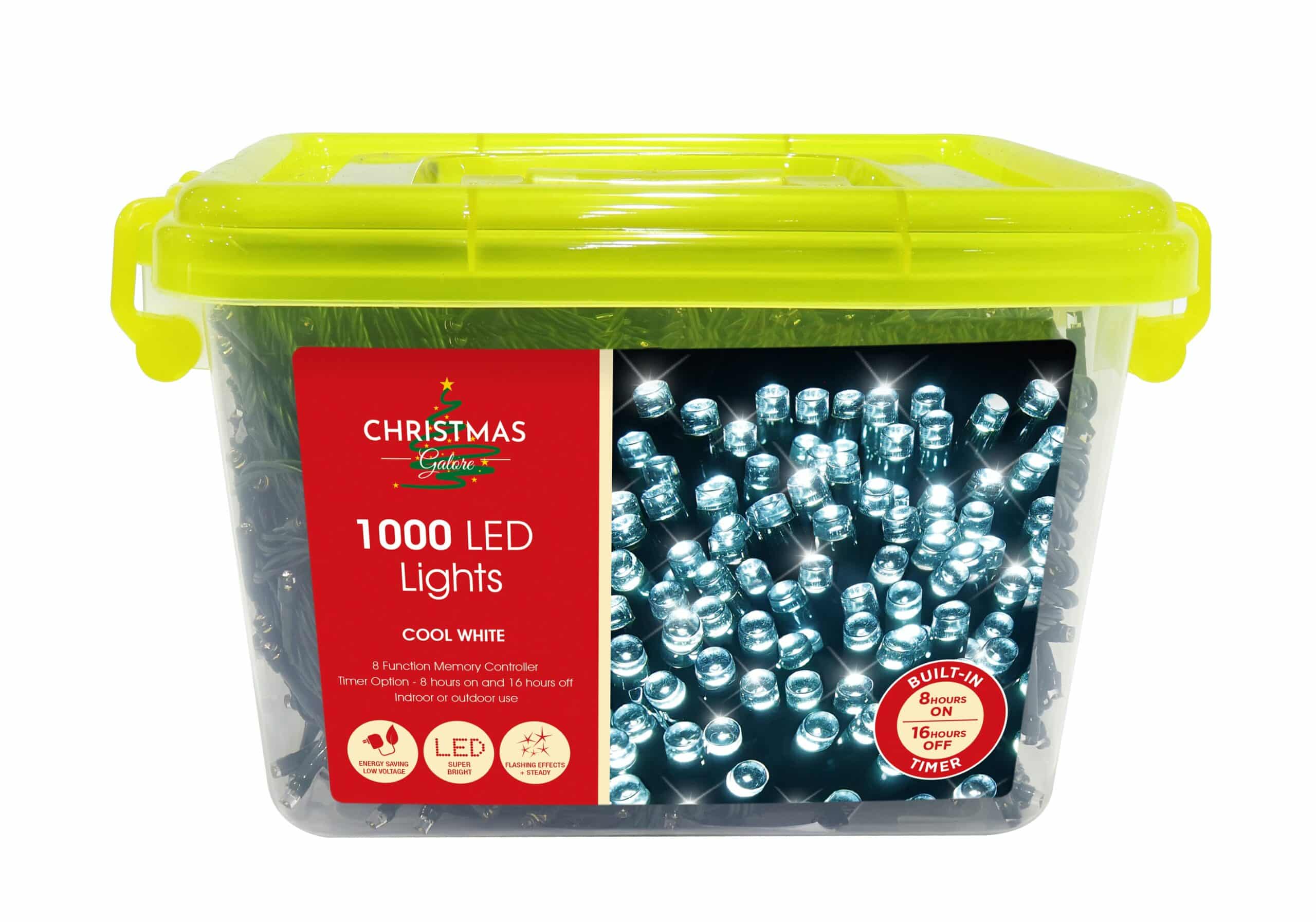 400 LED Fairy Lights Warm White – Green Wire – Rudolph's Christmas