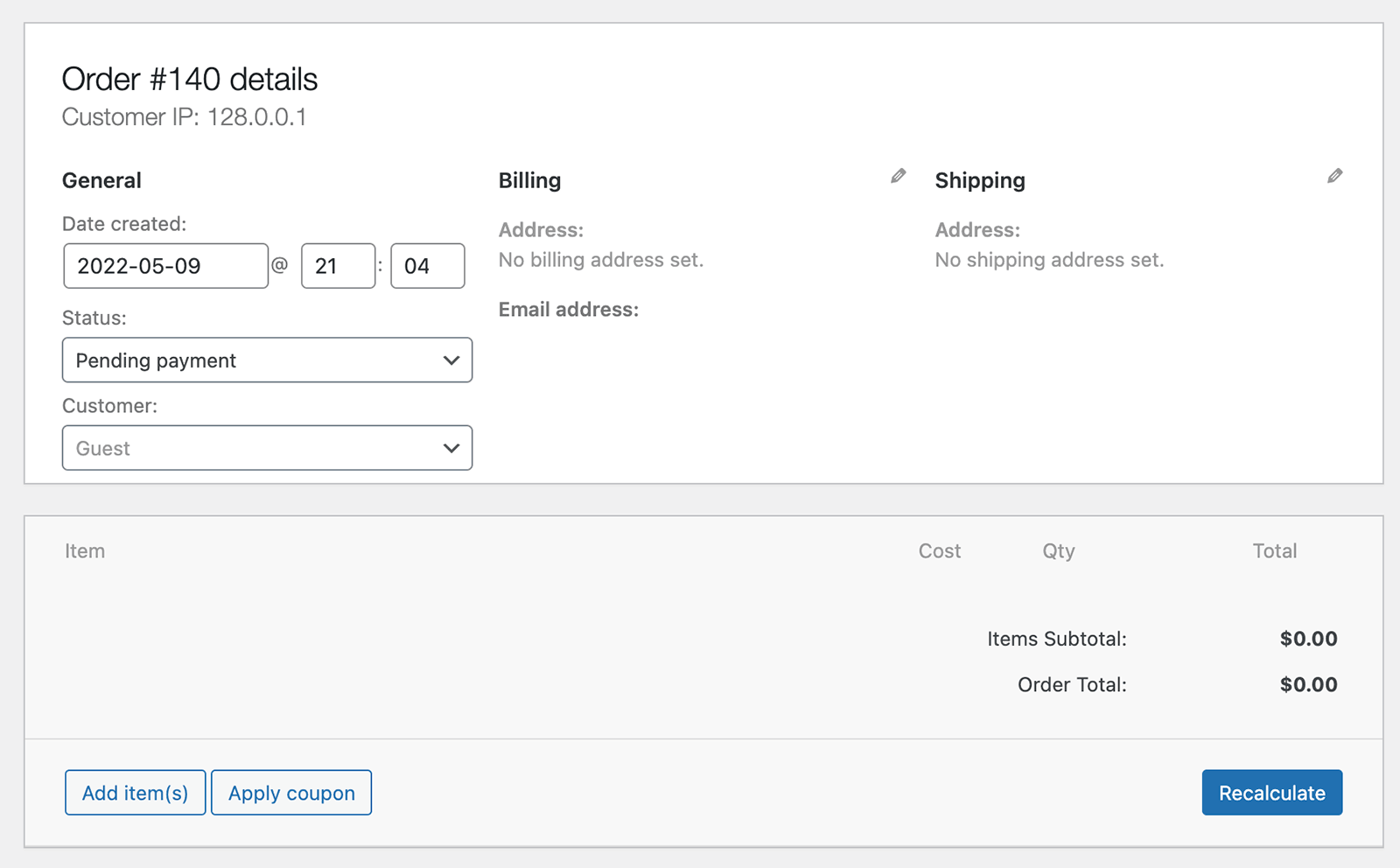 How to Create Order Programmatically
