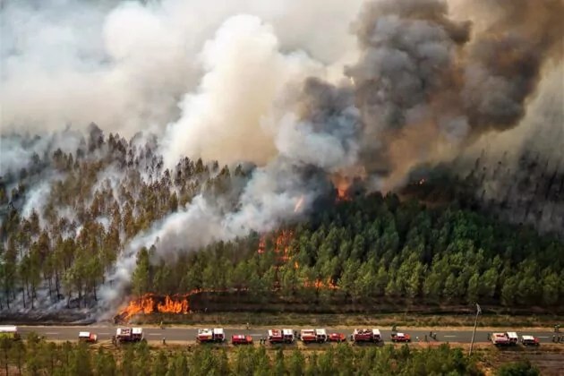 Incendies en Sud Gironde "le feu est fixé"