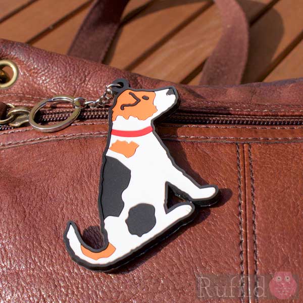 Dog Key Ring Jack Russell Design