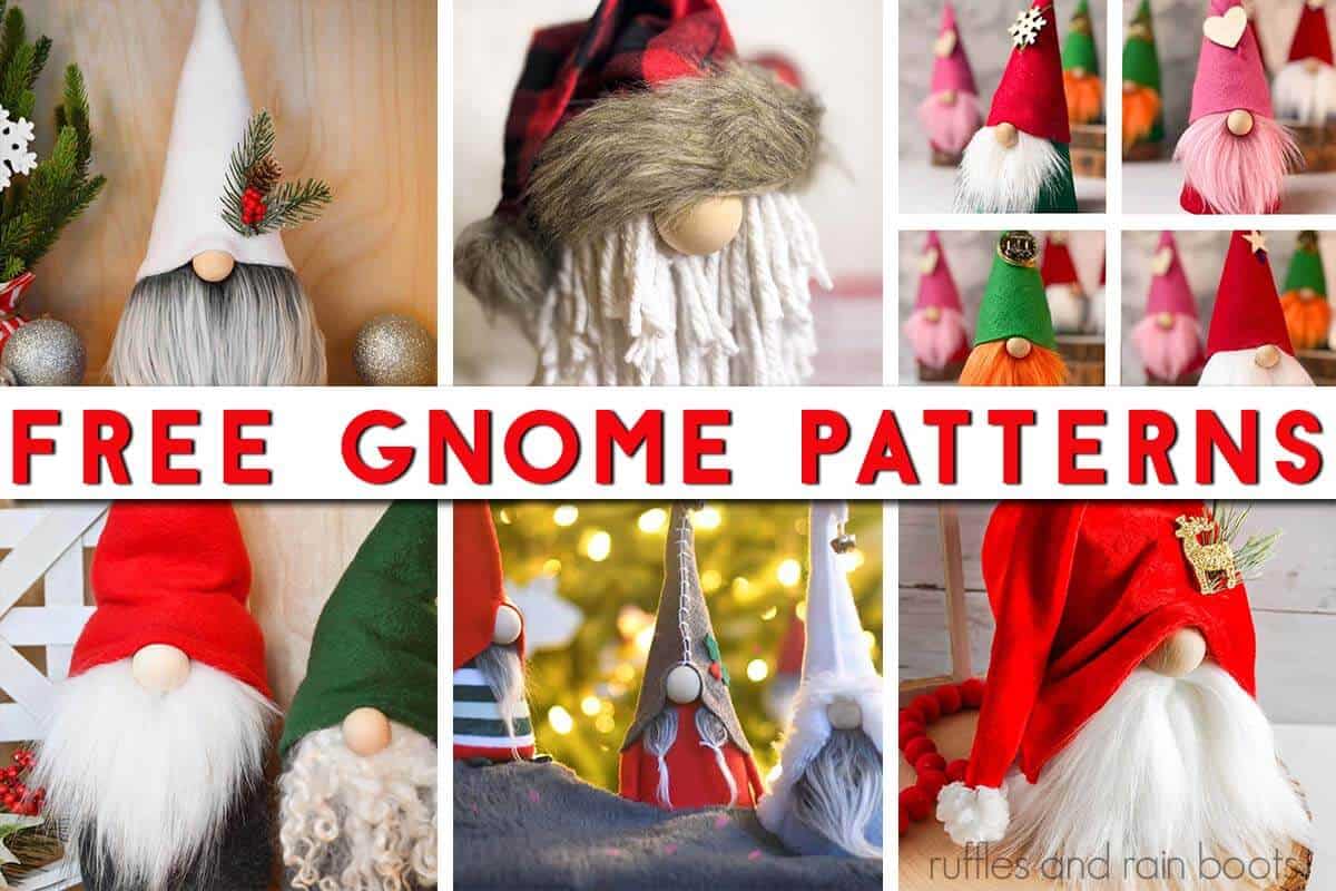 Christmas Gnomes Free Printable Gnome Pattern - Pattern & Stencils