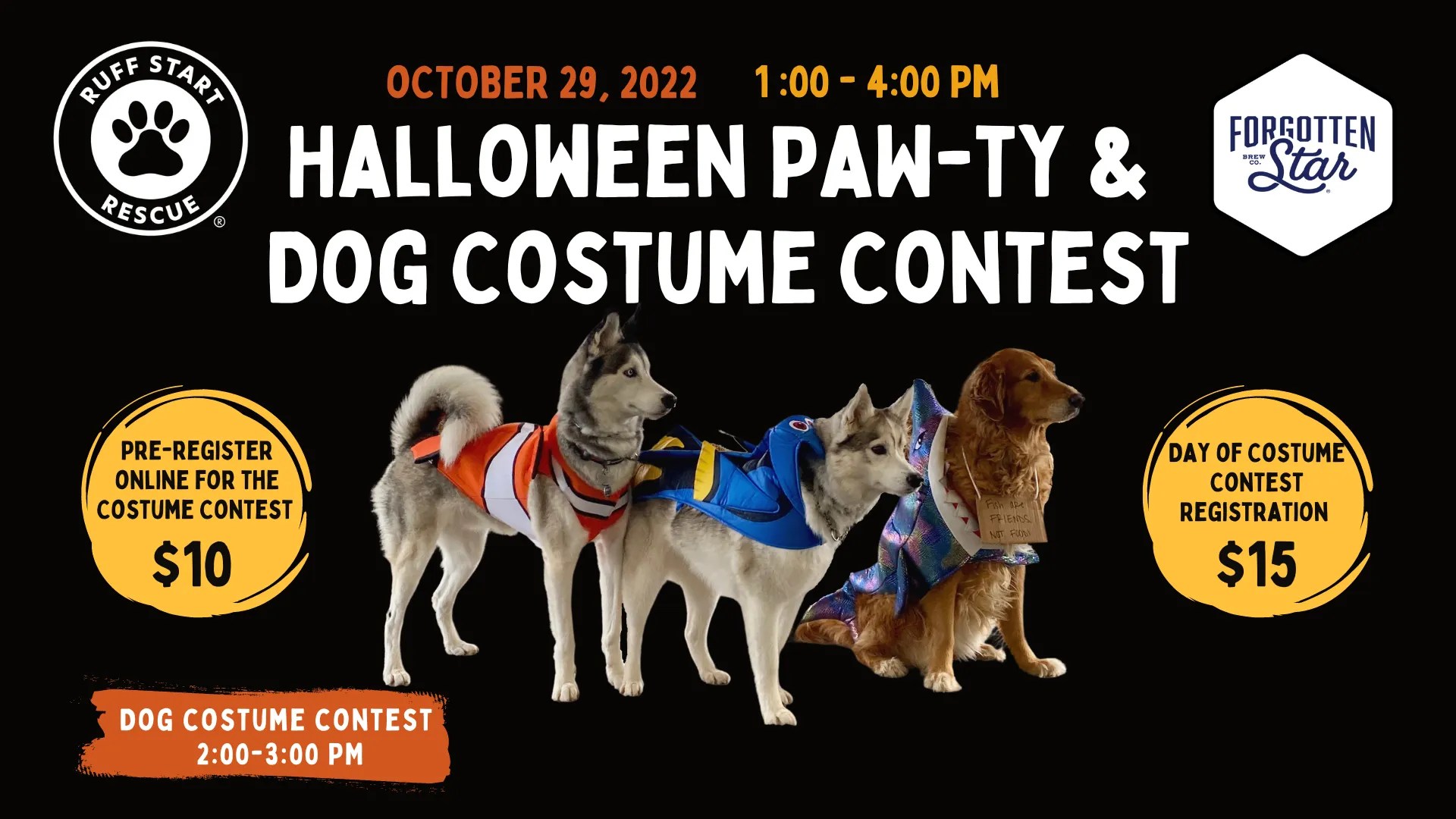 Ruff Start Rescue's Halloween Pawty & Dog Costume Contest Ruff Start