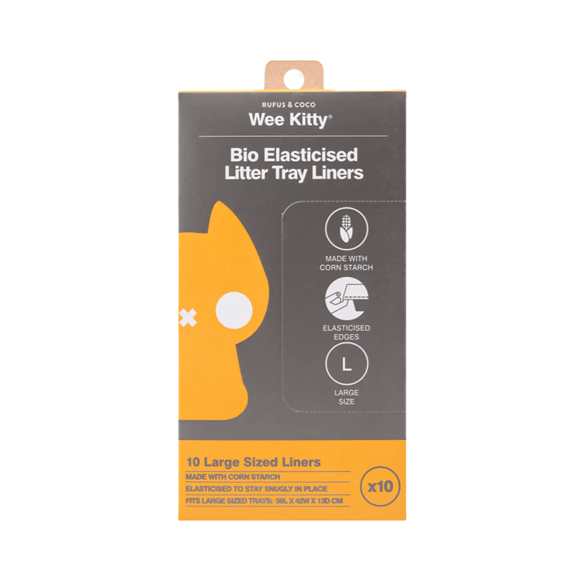 Wee Kitty Bio Elasticised Litter Tray Liners Large Rufus & Coco Australia