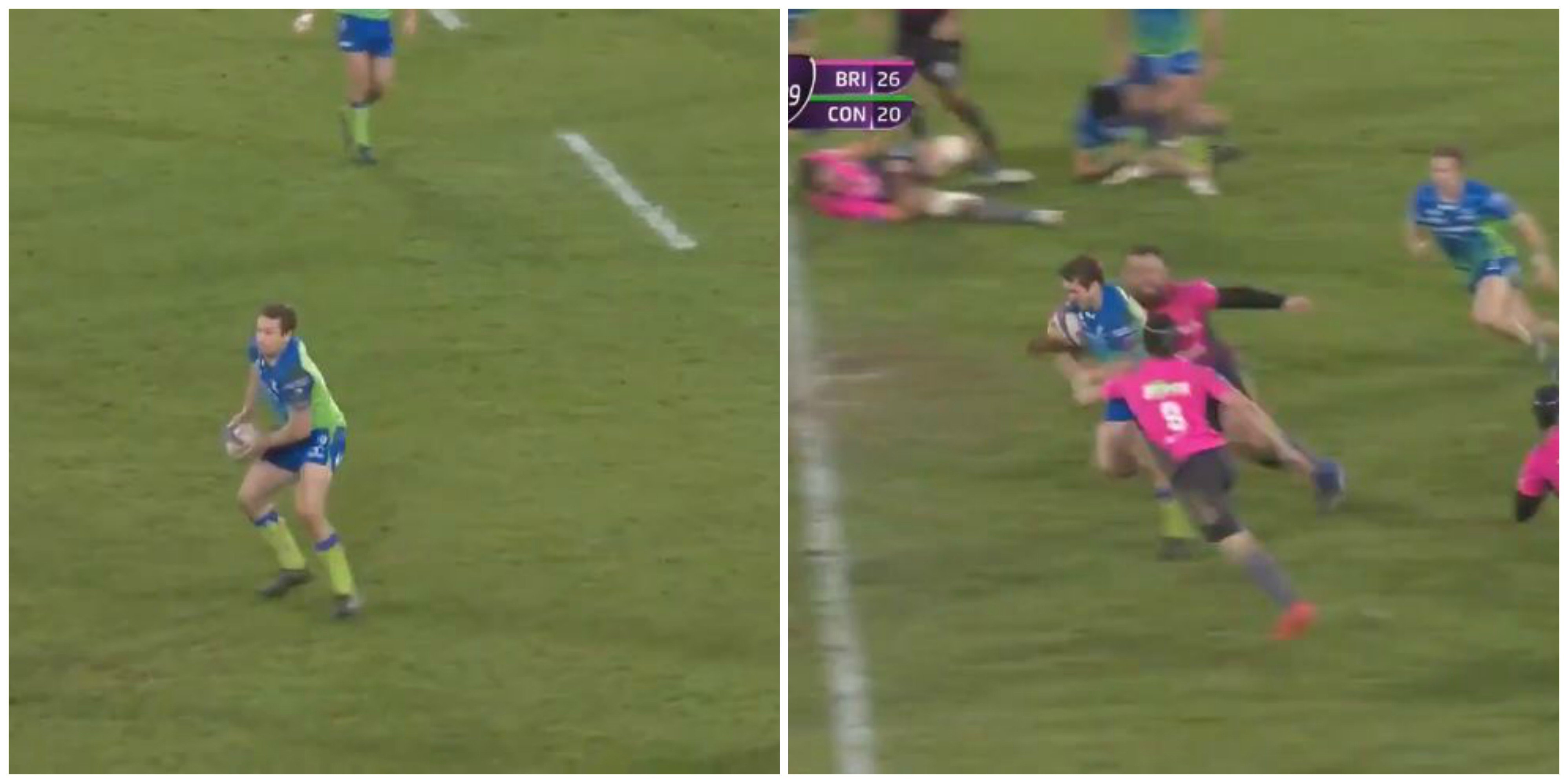 WATCH Jack Carty sells 2 outrageous dummies during 50m try Rugby