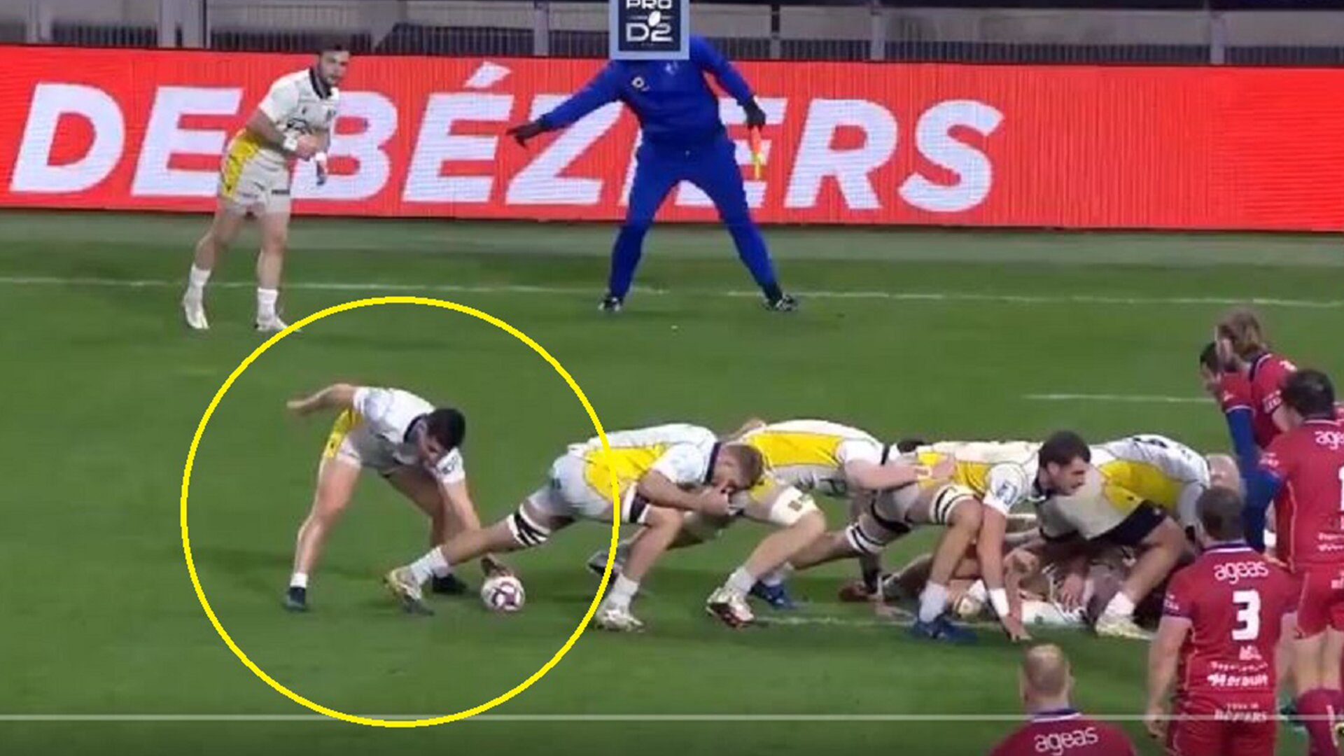 Caterpillar rucking technique backfires horribly in the ProD2 Rugby