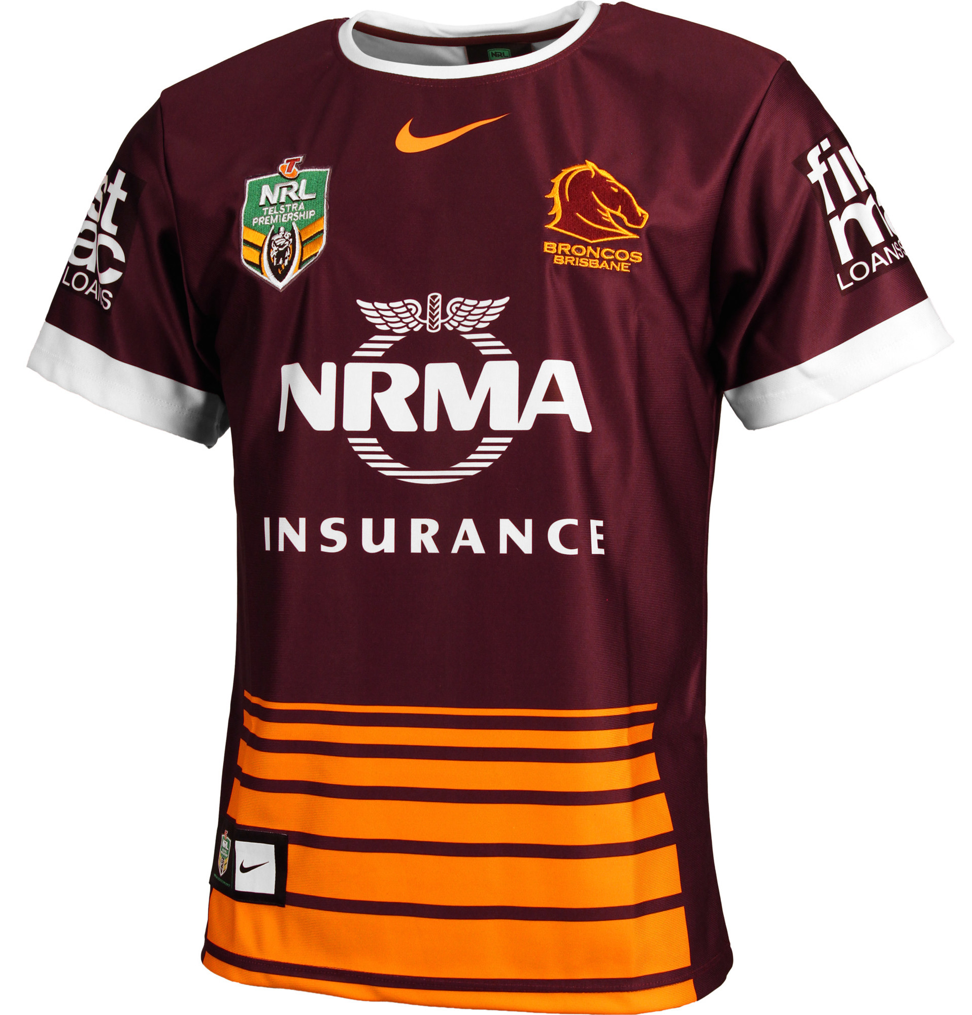 Brisbane Broncos NRL 2016 Nike Home & Away Shirts Rugby Shirt Watch