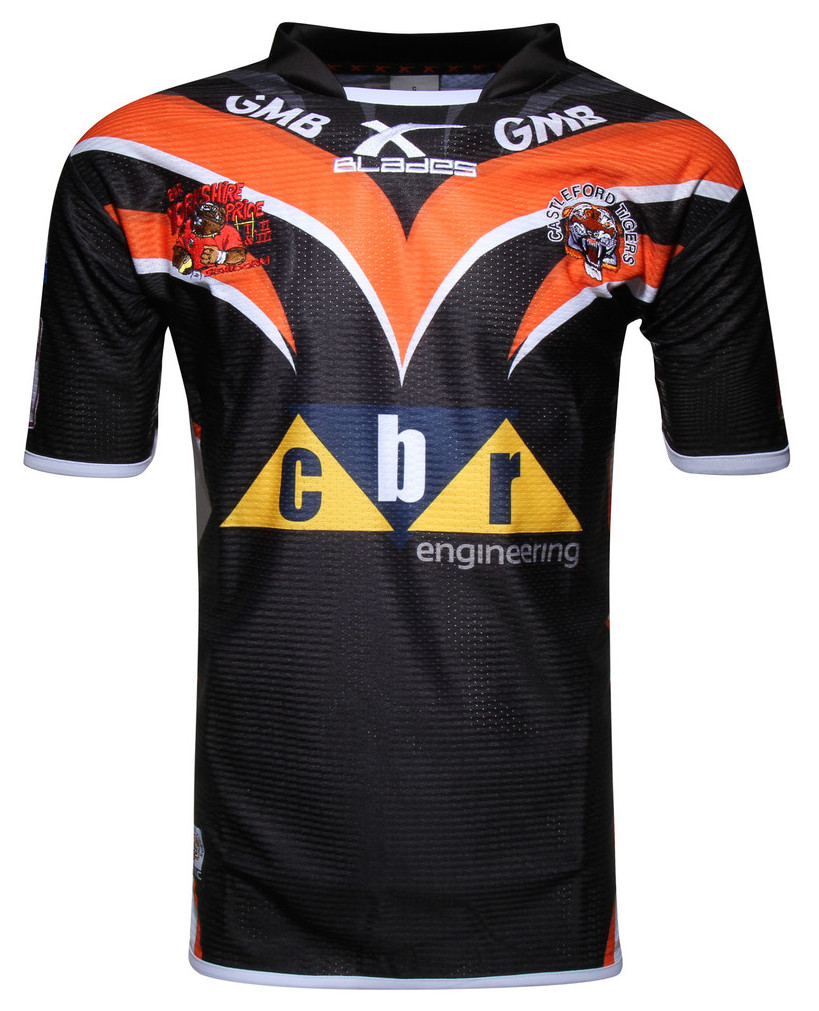 Castleford Tigers 2016 XBlades Home & Away Shirts Rugby Shirt Watch
