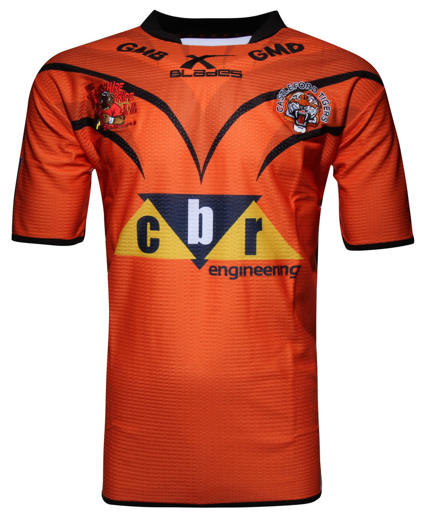Castleford Tigers 2016 XBlades Home & Away Shirts Rugby Shirt Watch