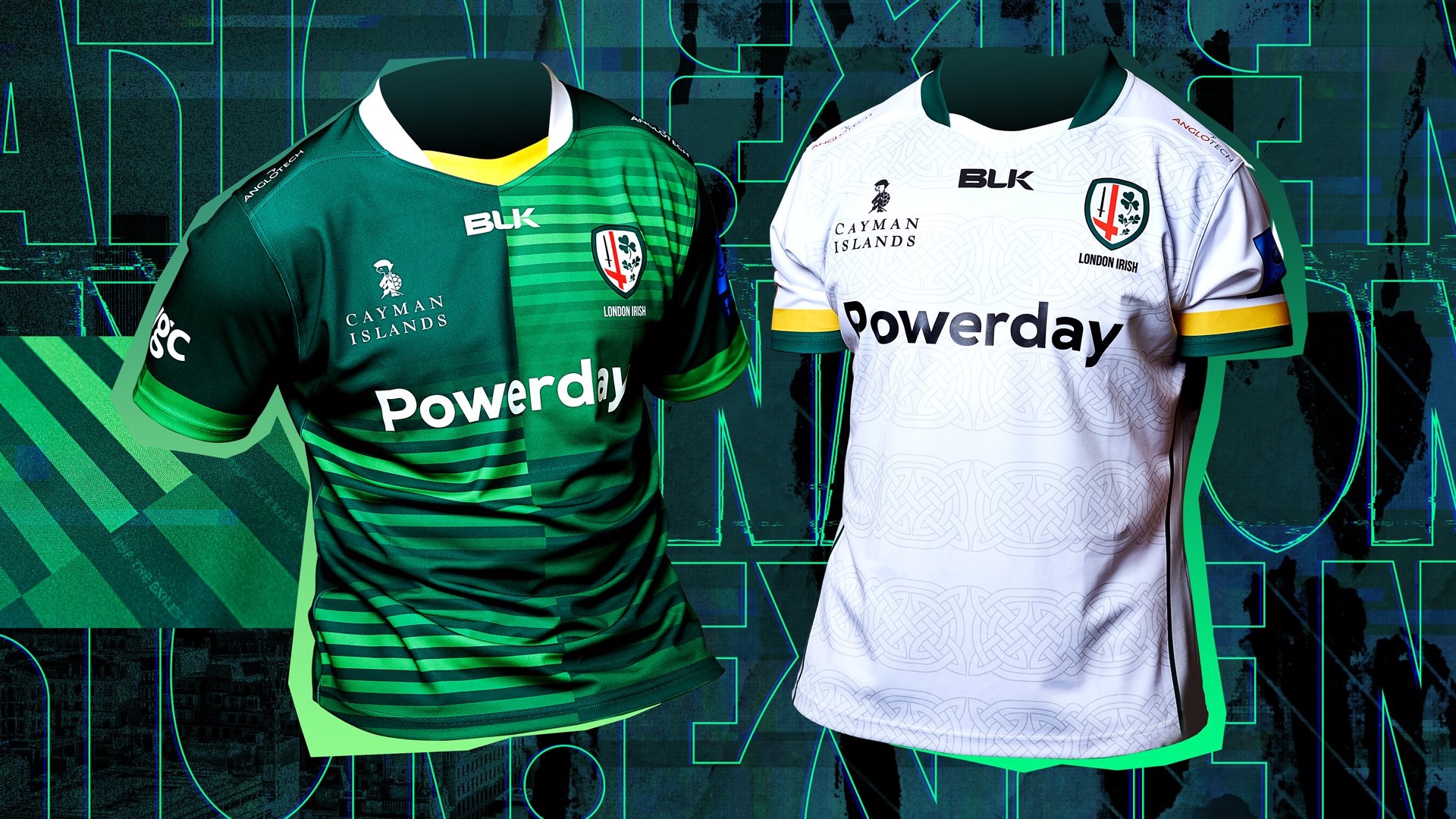 London Irish celebrate their return to London with the 2020/21 kits