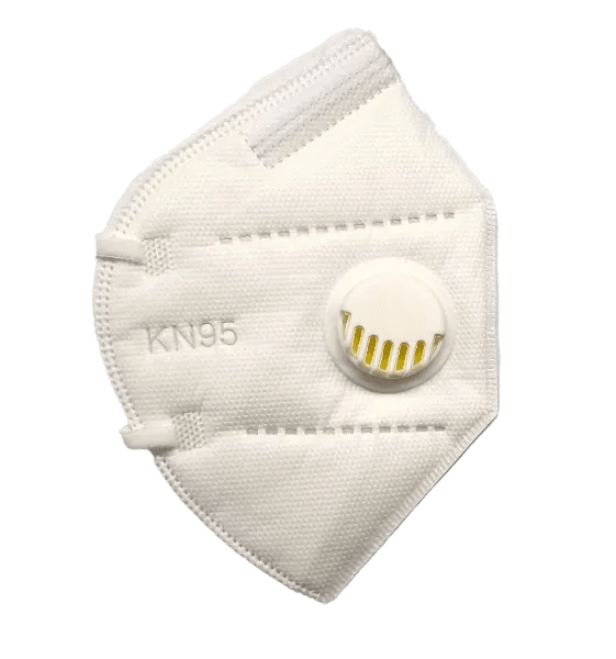 KN95 N95 FFP2 Face Mask with Valve (Individually Wrapped) Pack of 20
