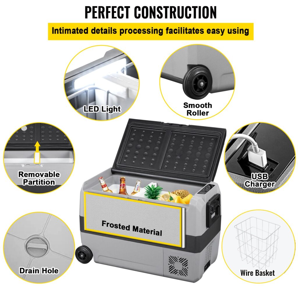 Rugged Cooler Dual Compartment 63QT….AC/DC PLUS APP Rugged Trucker™