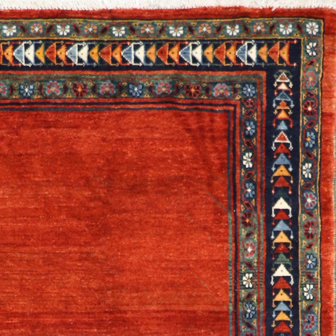 5’1″x6’3″ Traditional Persian Gabbeh Tribal Wool HandKnotted Rug Rug