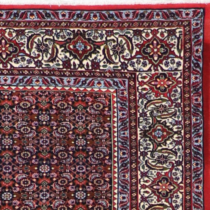 4’x6’8″Traditional Persian Bidjar Red Wool HandKnotted Rug Rug