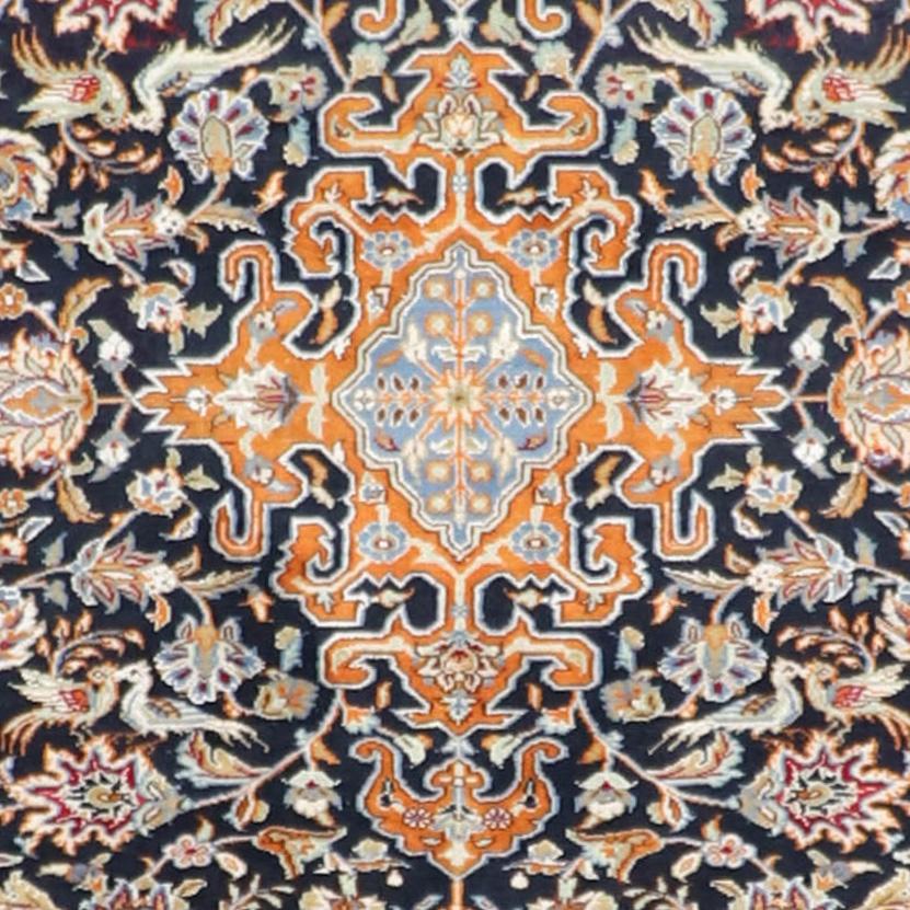 4’6″x6’6″ Traditional Persian Nain Wool & Silk HandKnotted Rug Rug