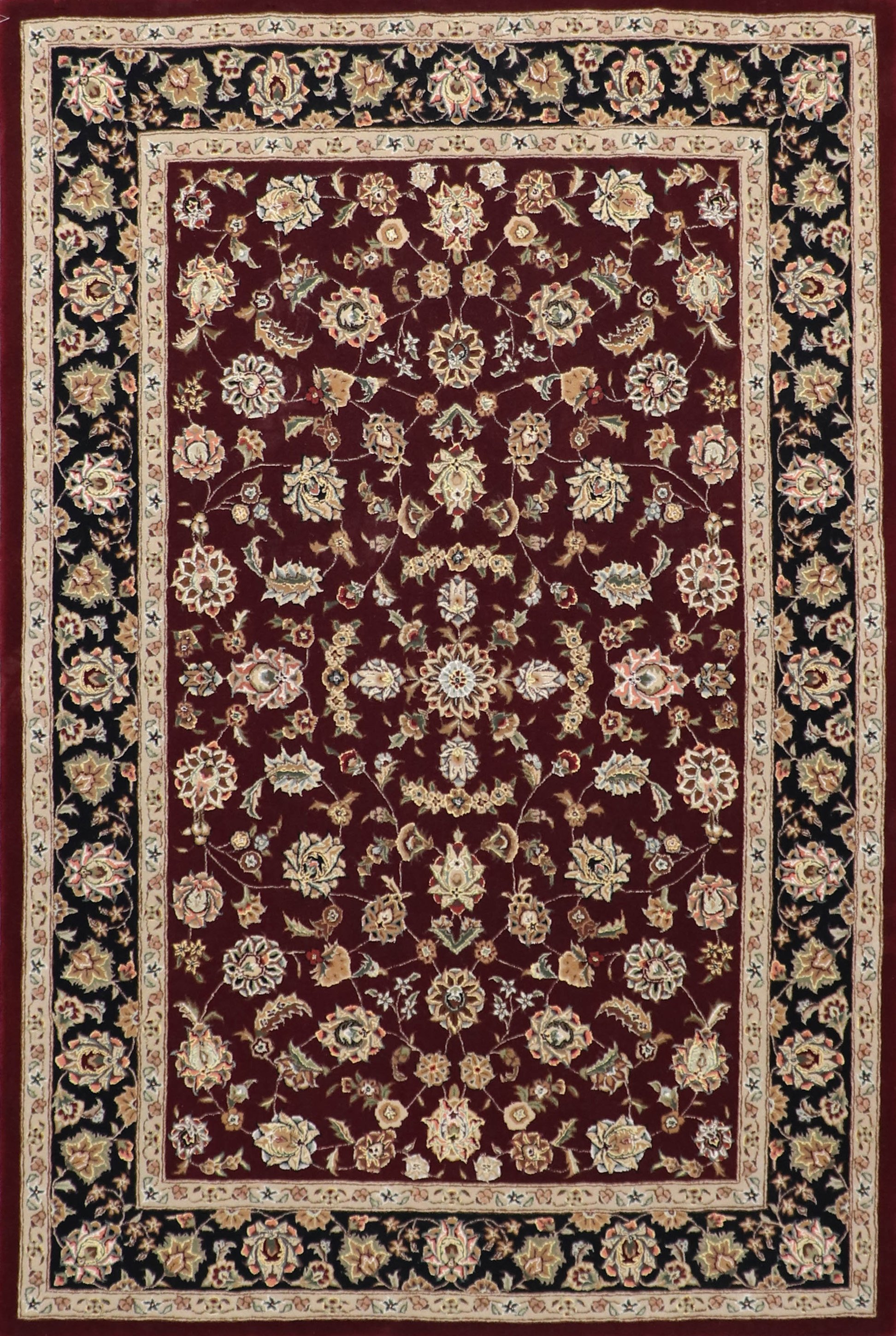 5’3” X 8′ Traditional Persian Tabriz Wool & Silk Rug Rug Import