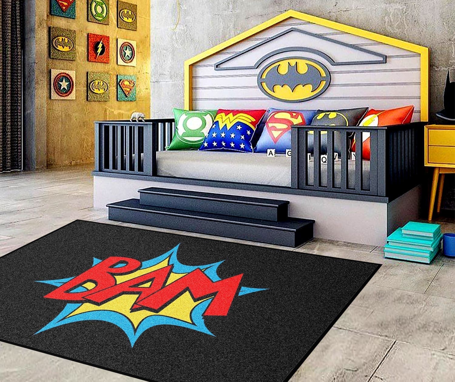Bam Vintage Comic Book Rug