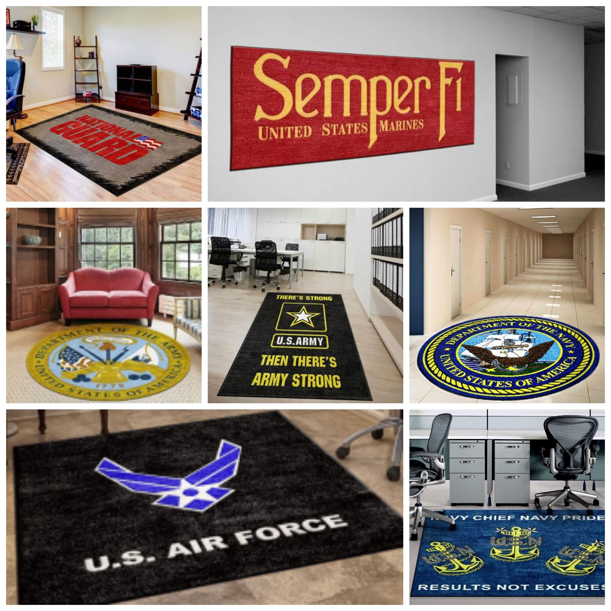 Military Logo Rugs Military Custom Mats Rug Rats