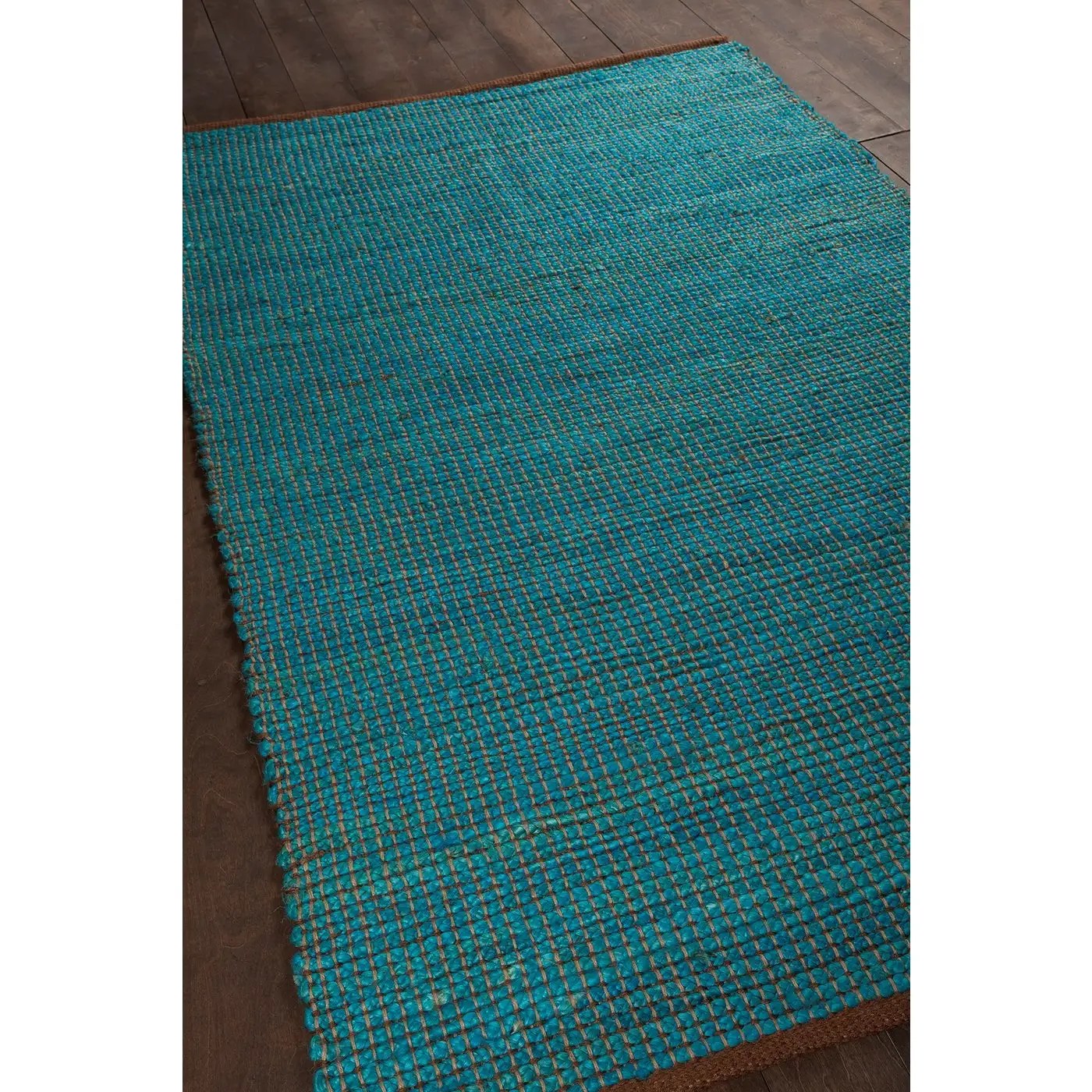 Chandra Zola ZOL17102 Blue/Charcoal Jute Rug