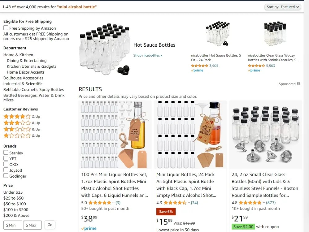 Where to Buy Mini Alcohol Bottles A Comprehensive Guide