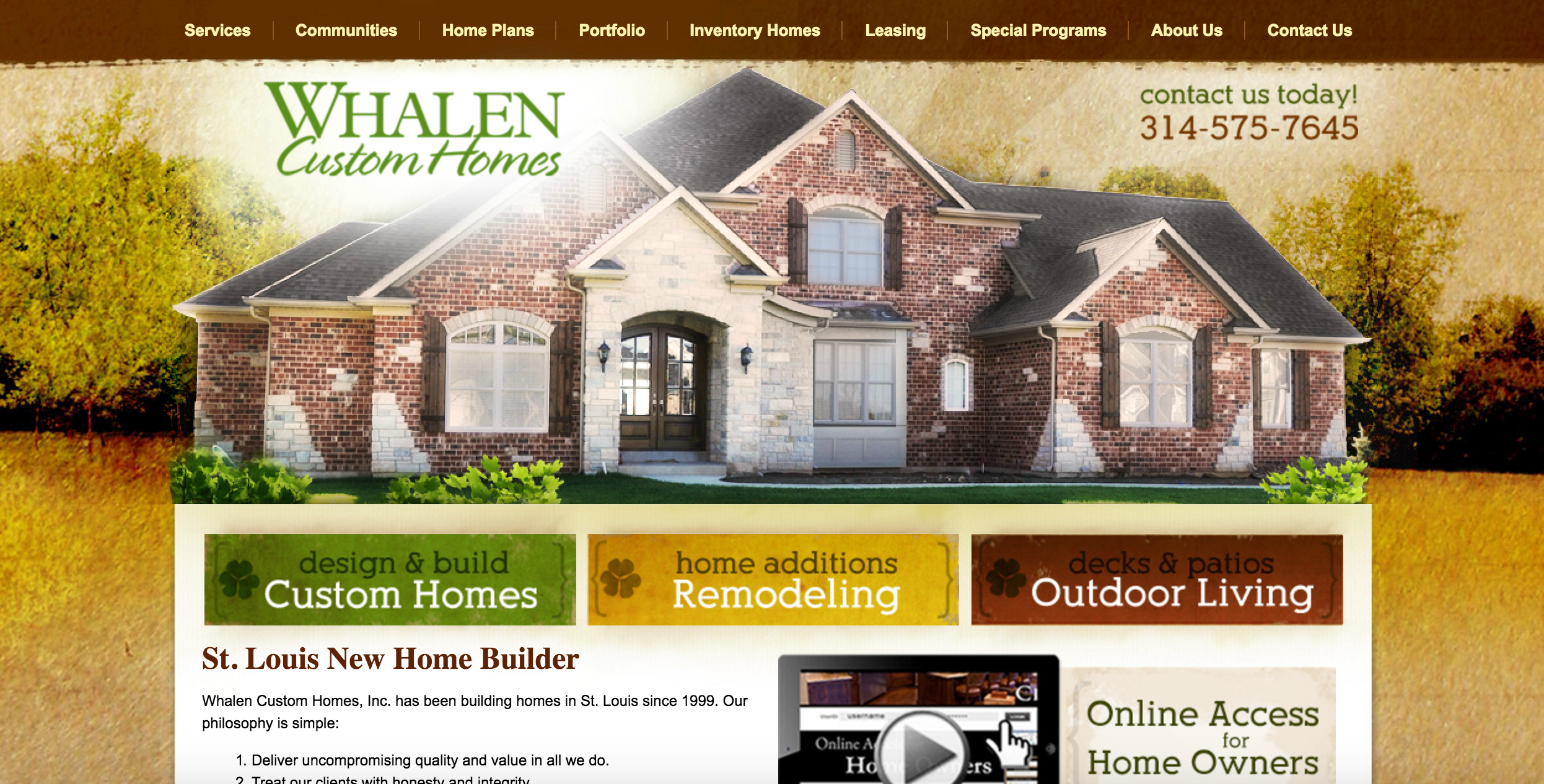 Whalen Custom Homes RUKS Digital Marketing Strategy Agency