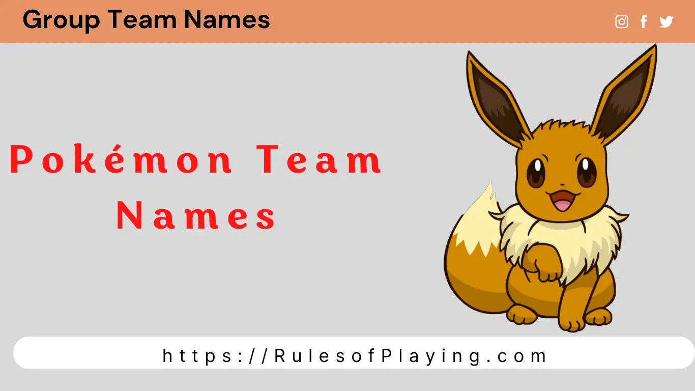 70+ Pokemon Team Names [ Mystery Dungeon, Super Trivia ]