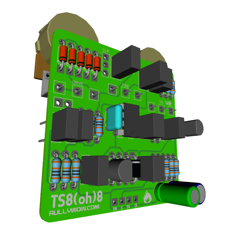 TS8(oh)8 – Inspired by Ibanez TS808 & TS9 – Rullywow DIY Guitar Pedal