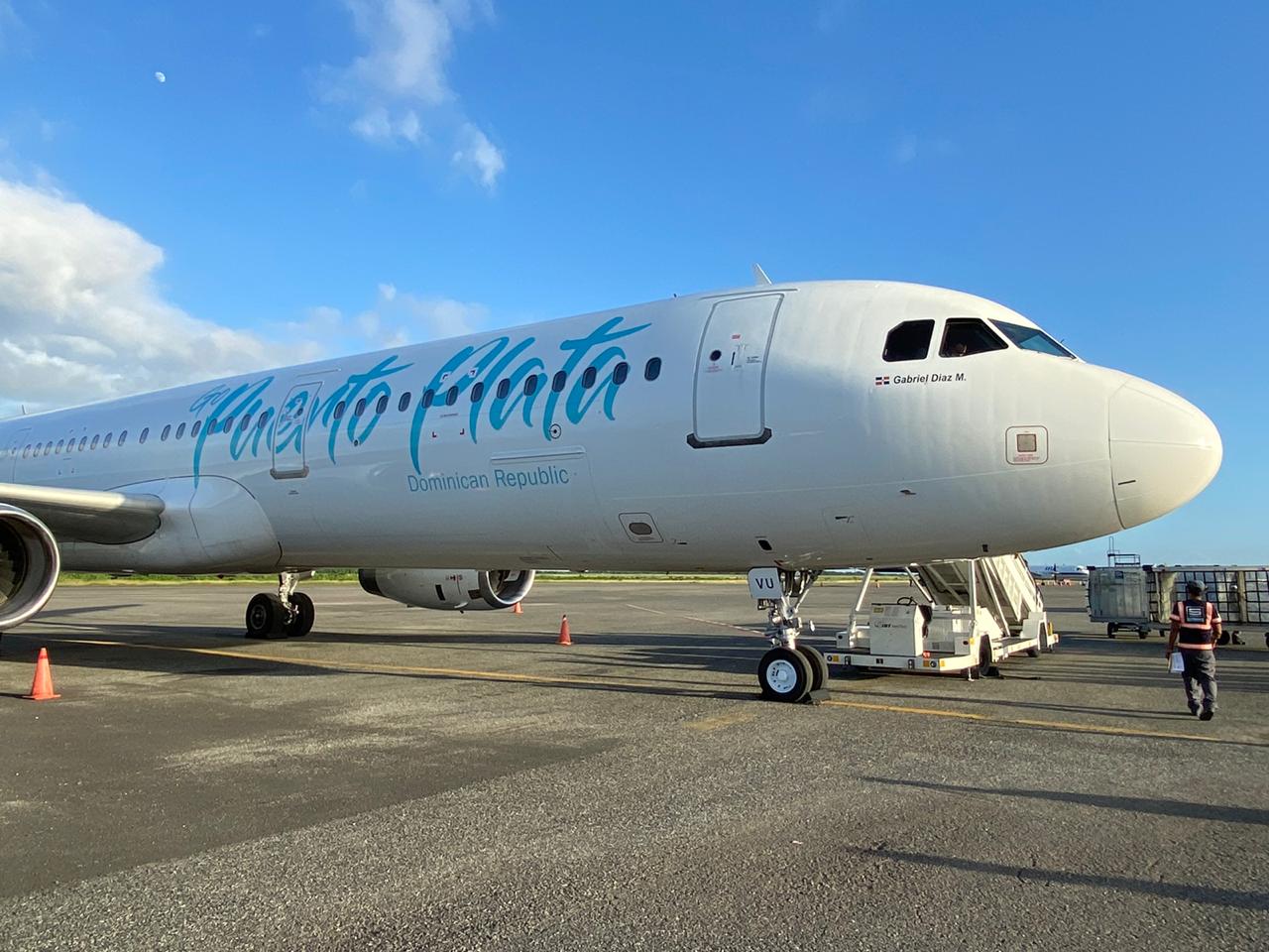 Nueva línea aérea dominicana Sky Cana, recibe su primer avión Airbus