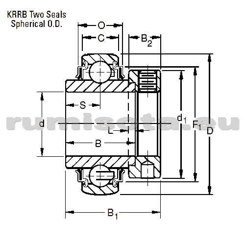 Buy Bearing Ball radial single row 562944 19*47*34.13 (1012KRRB
