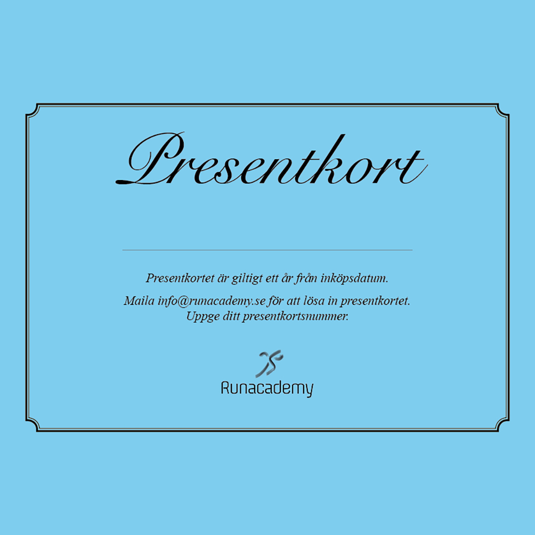 Presentkort Runacademy