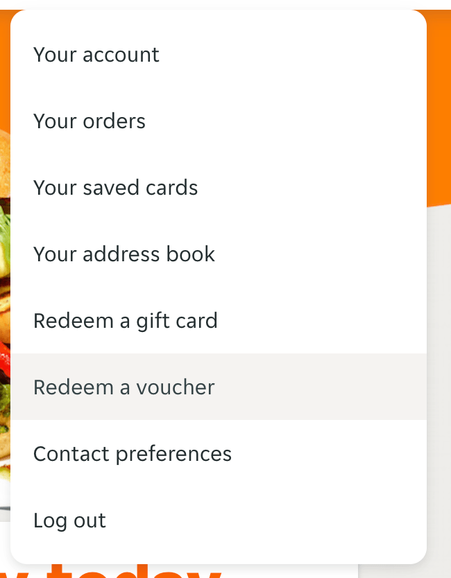 How to redeem a Just Eat gift card Runa