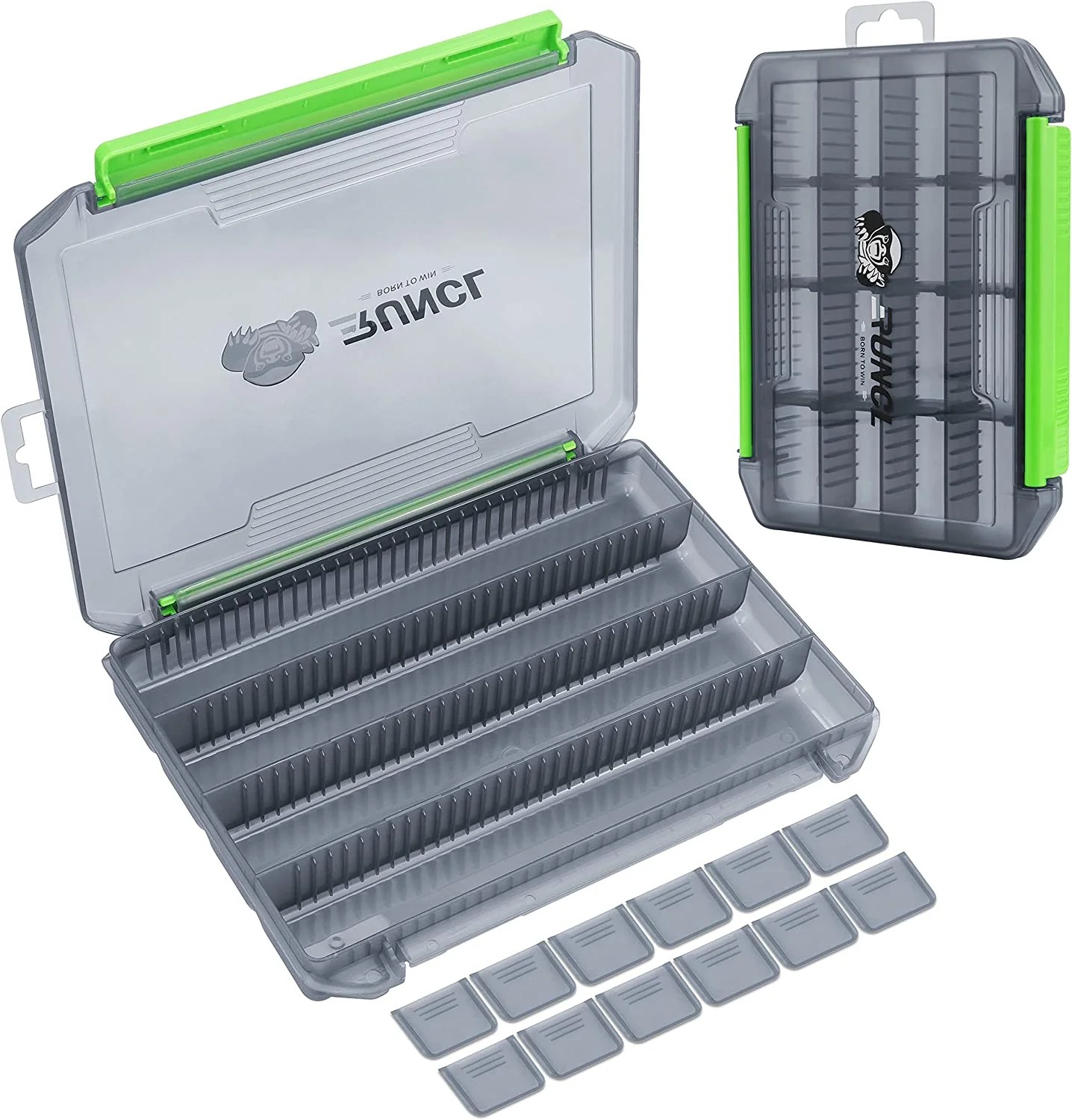 RUNCL Double Buckle Fishing Tackle Box Runcl