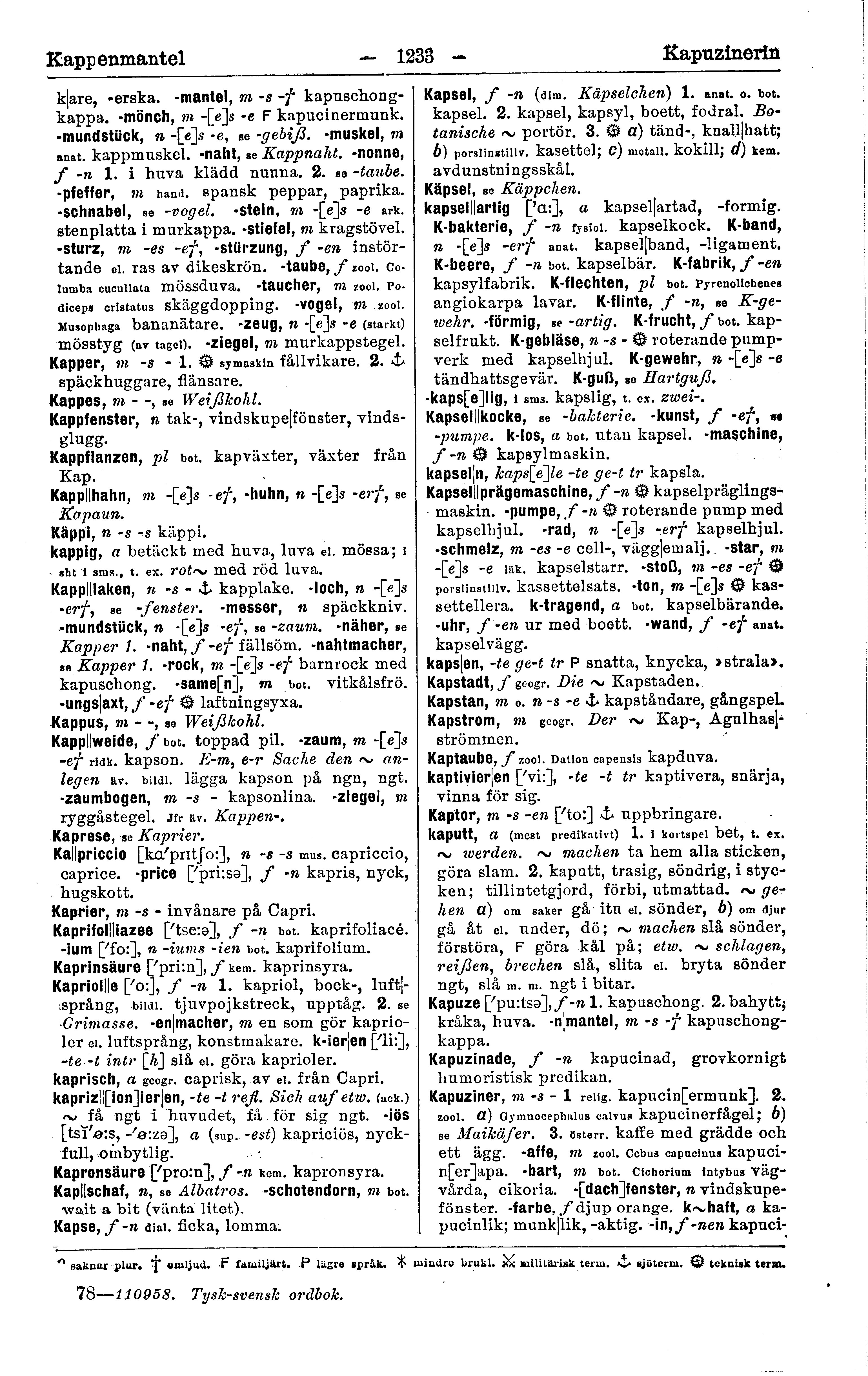 1233 (Tysksvensk ordbok)