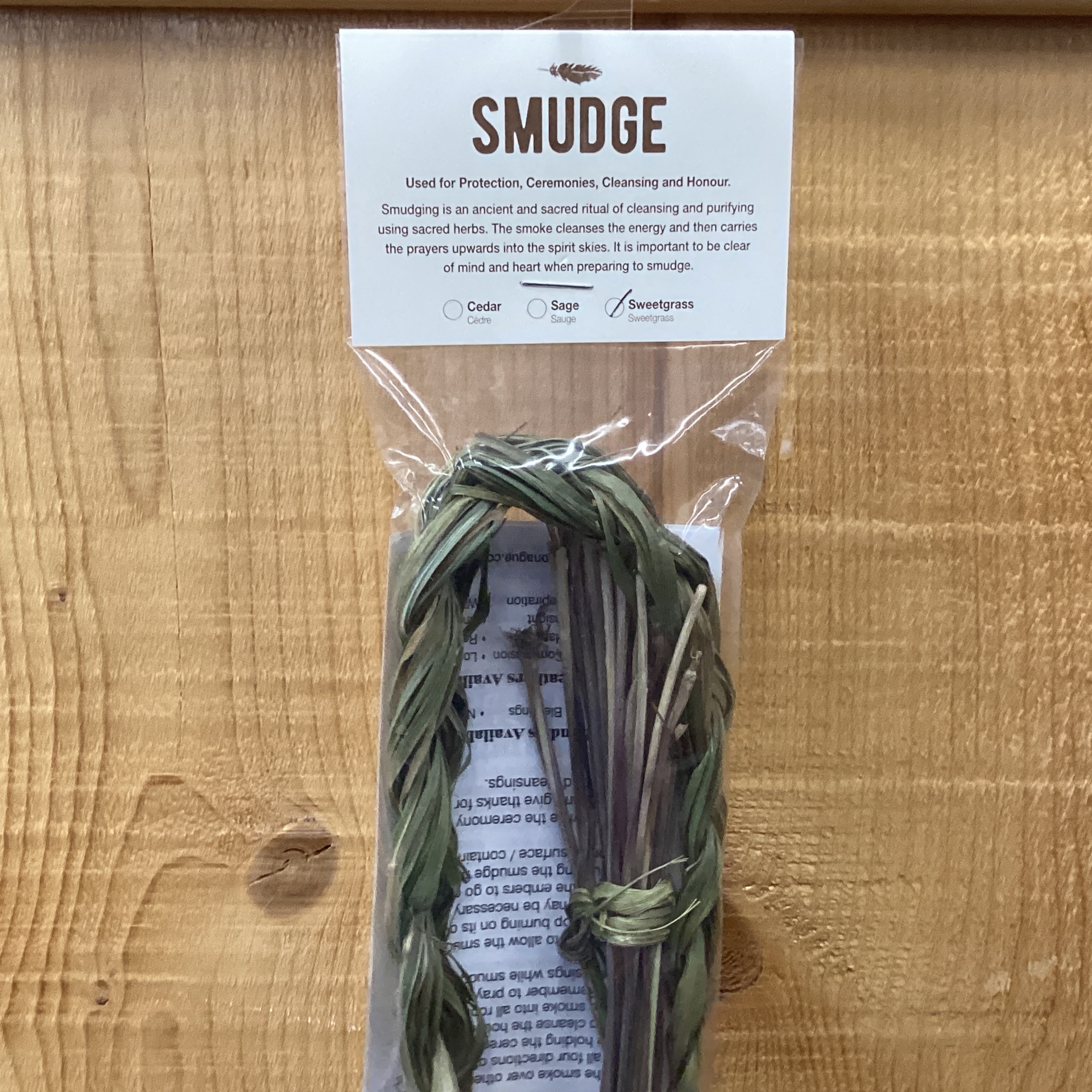 SMUDGE SWEETGRASS Runestone Museum