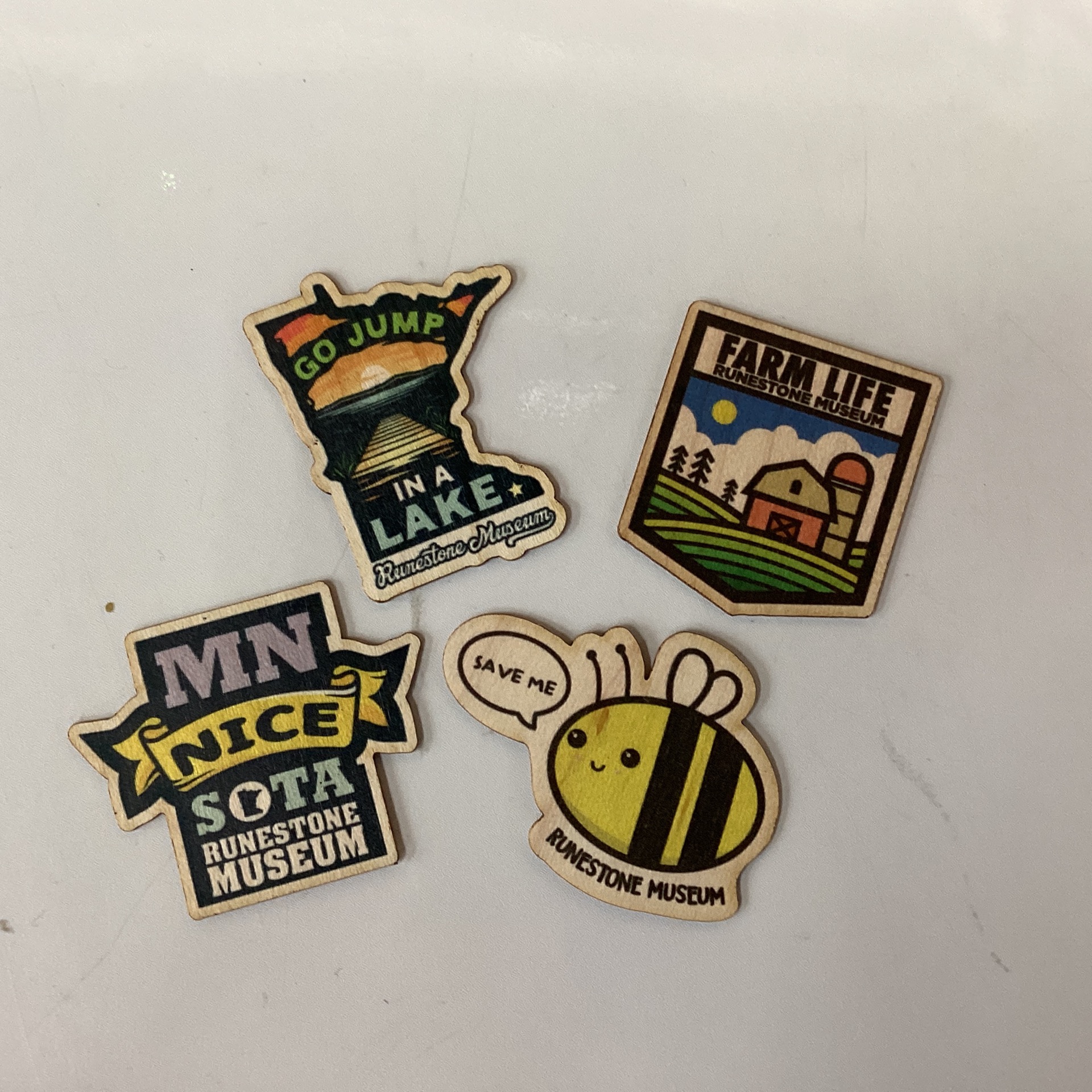 STICKERS MINI WOODEN Runestone Museum