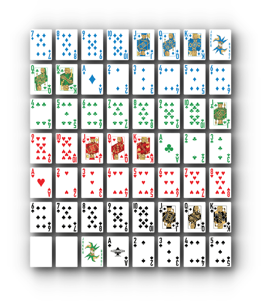 Run It Up Launches New 4Color Faded Spade Playing Cards Run It Up