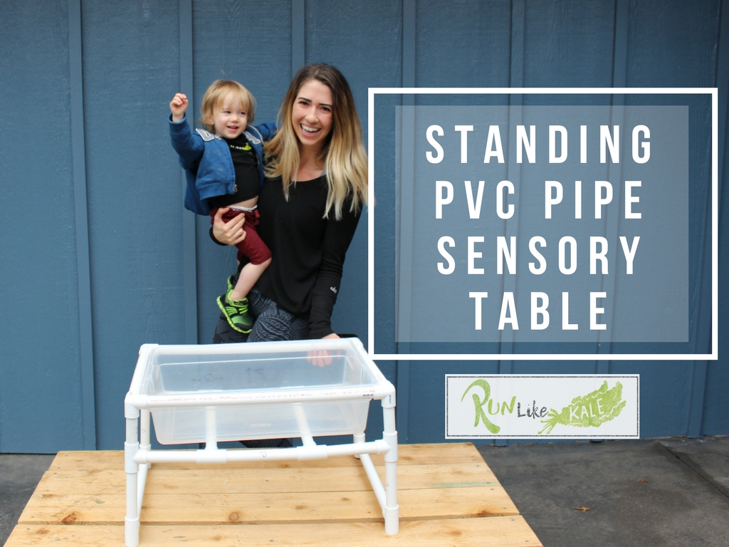 How To Make Your Own Standing Sensory Table With PVC Pipes Run Like Kale