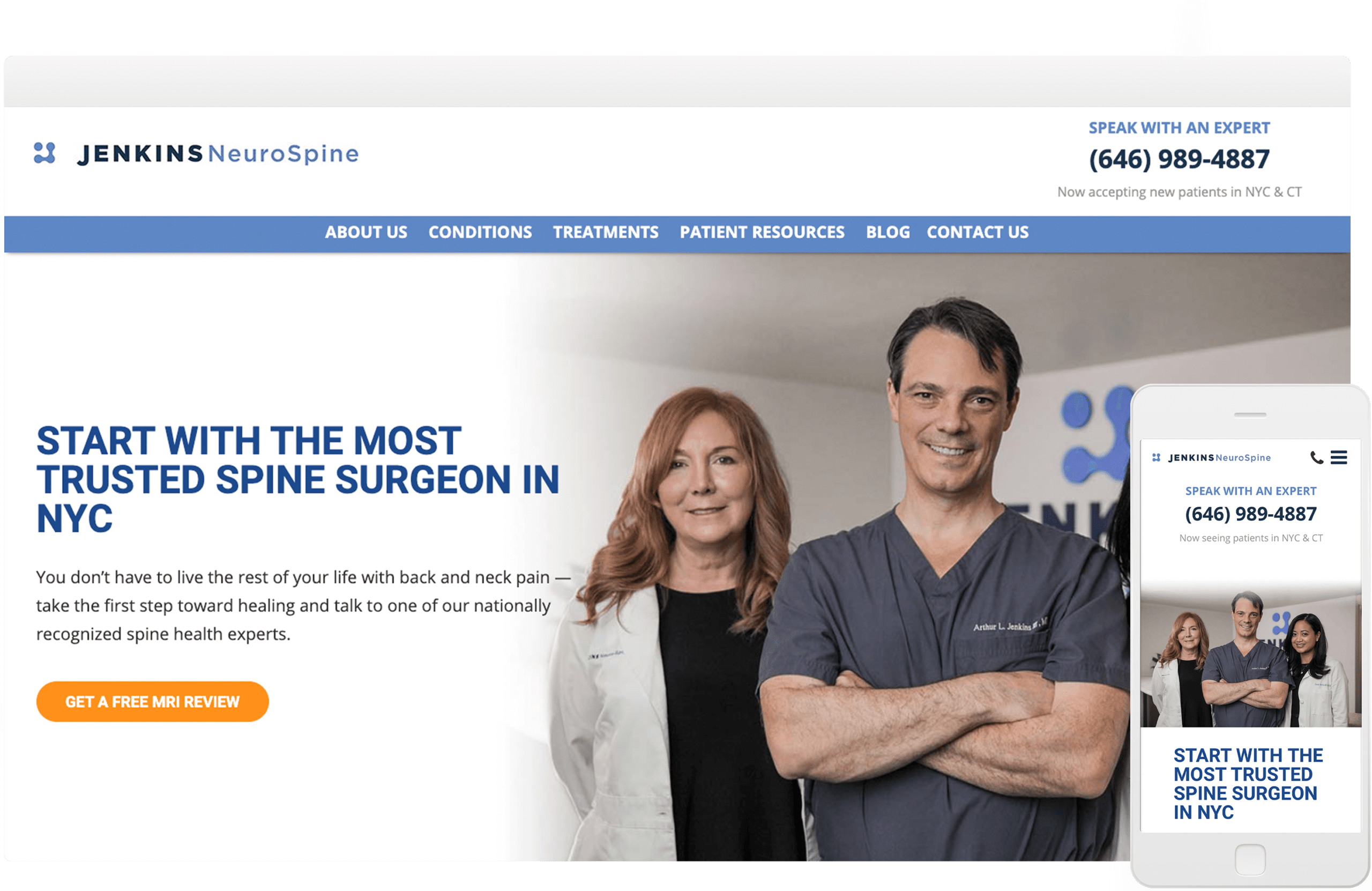 Medical Practice Website Design & Development Agency RUNNER