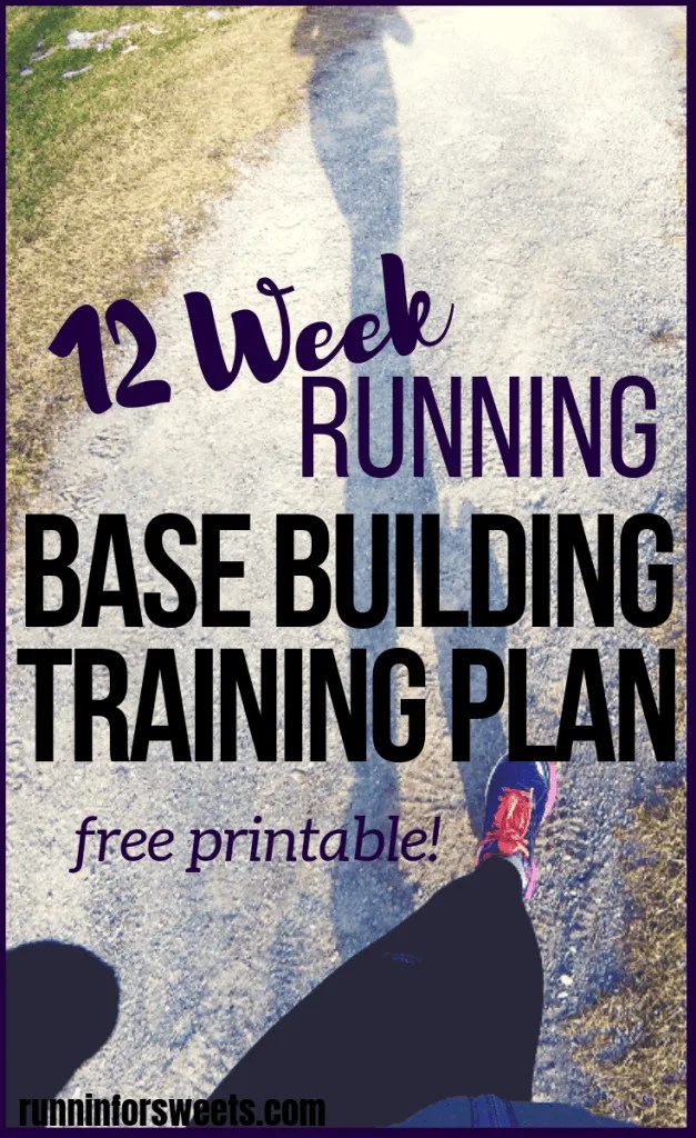 Running Base Building Printable 12 Week Base Training Plan